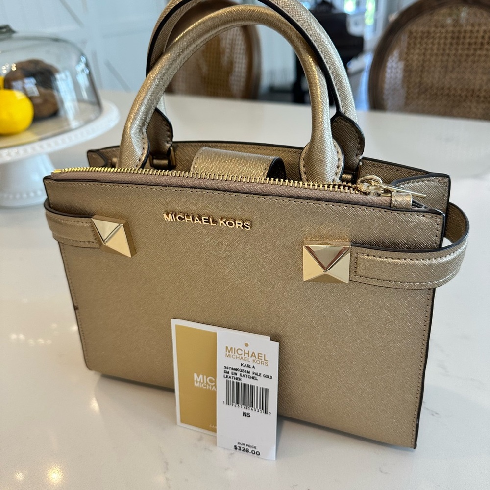 Michael Kors Karla Metallic Gold Mini Bag